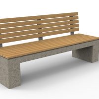 Banca Urbano Cubo Wood cu spatar