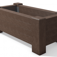 Jardiniera plastic reciclat Muscari-maro