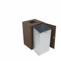 VALENCIA LITTER BIN corten effect - Lateral Door